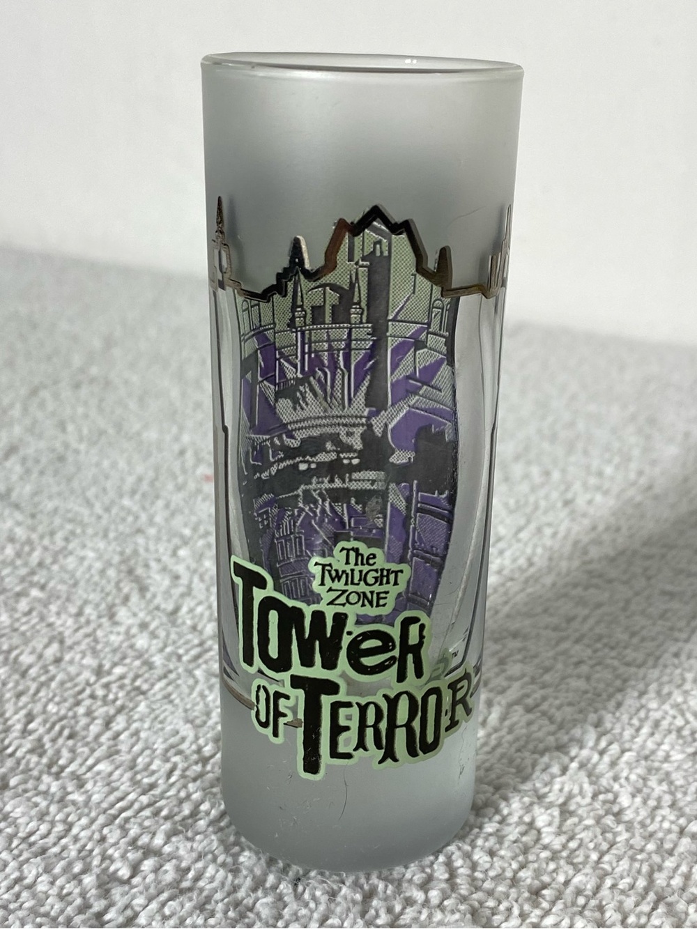 5/$35 Twilight Zone Tower of Terror Frosted Shot Glass
